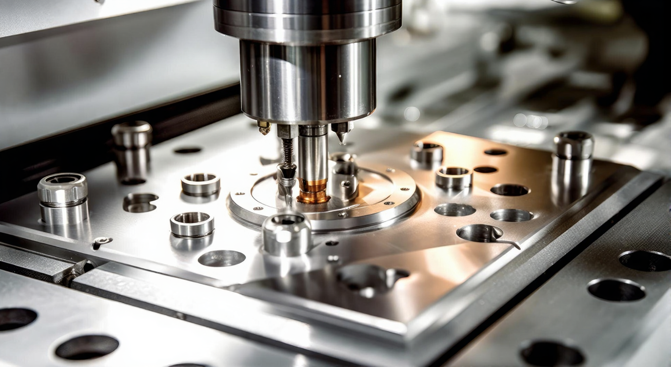 Precision CNC machining setup used for laminated tube production tooling and spares